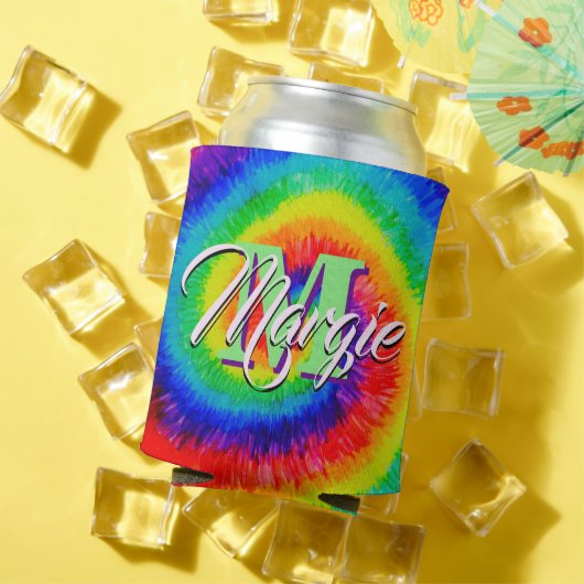 Rainbow Tie-Dye Alcohol Ink Blikjeskoeler (Insitu Zomer)