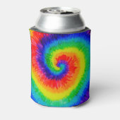 Rainbow Tie-Dye Alcohol Ink Blikjeskoeler (Blikje Achterkant)