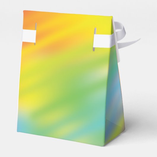 Rainbow Tie Dye Baby shower Bedankdoosjes (Achterkant)