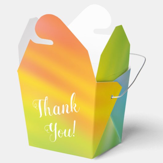 Rainbow Tie Dye Baby shower Bedankdoosjes (Geopend)