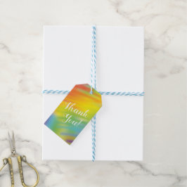 Rainbow Tie Dye Baby shower Cadeaulabel