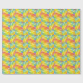 Rainbow Tie Dye Baby shower Cadeaupapier (Vlak)