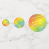 Rainbow Tie Dye Baby shower Confetti (Voorkanten)