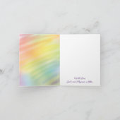 Rainbow Tie Dye Baby shower Dank u Kaarten (Binnen)