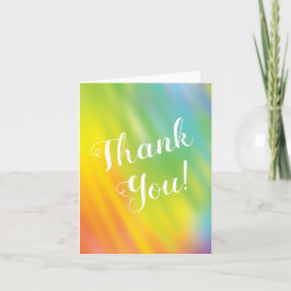 Rainbow Tie Dye Baby shower Dank u Kaarten