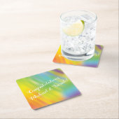 Rainbow Tie Dye Baby shower Kartonnen Onderzetters (Insitu)