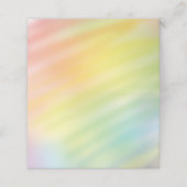 Rainbow Tie Dye Baby shower Plaatskaartje (Buitenkant ongevouwen)