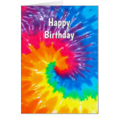 Rainbow Tie Dye Birthday (Voorkant)