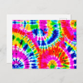 Rainbow Tie Dye Briefkaart (Voorkant / Achterkant)