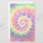 Rainbow Tie Dye Briefpapier (Voorkant / Achterkant)
