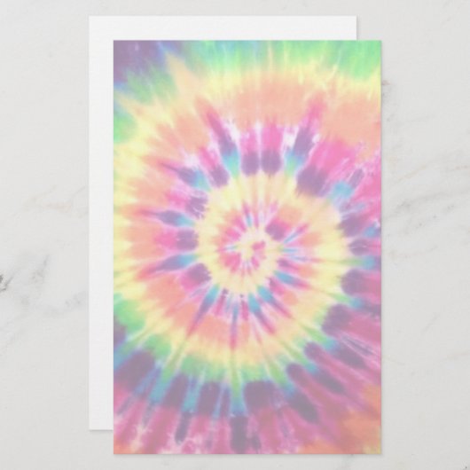 Rainbow Tie Dye Briefpapier (Voorkant / Achterkant)