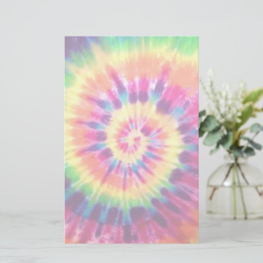 Rainbow Tie Dye Briefpapier (Staand voorkant)