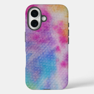 Rainbow Tie Dye iPhone 16 Hoesje