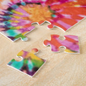 Rainbow Tie Dye Circular Spiral kleurig hard Legpuzzel (Zijkant)