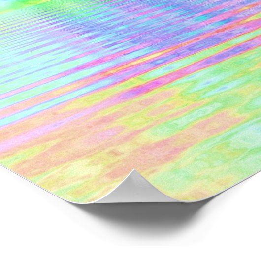 Rainbow Tie Dye Clouds Pastel Poster (Hoek)