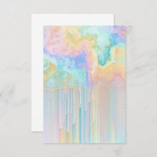 Rainbow Tie Dye Clouds Weather Bedankkaart (Voorkant / Achterkant)