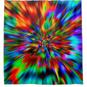 Rainbow Tie Dye Custom Showgordijn Douchegordijn (Voorkant)