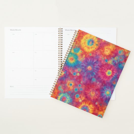Rainbow Tie Dye Design Planner (Display)