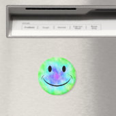 Rainbow Tie Dye Face Magnet (Insitu (Vaatwasser))