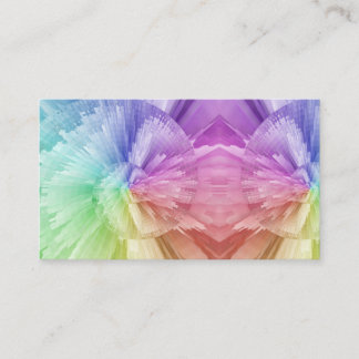 Rainbow Tie Dye Feathers Colorful Visitekaartje
