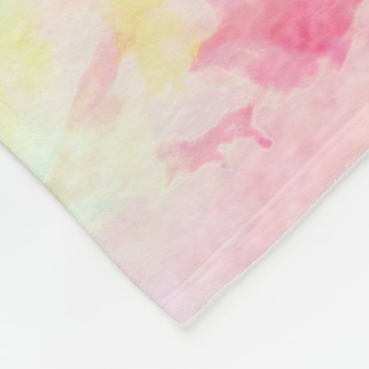 Rainbow Tie Dye Fleece Deken (Hoek)