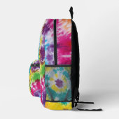 Rainbow Tie Dye Gepersonaliseerd Kleurrijk Bedrukte Rugzak (Rechts)