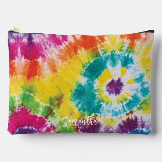 Rainbow Tie Dye Gepersonaliseerd Kleurrijk Etui (Voorkant)