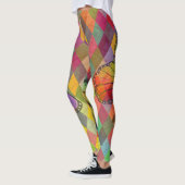 Rainbow Tie Dye Harlequin Herringbone & Butterfly Leggings (Links)
