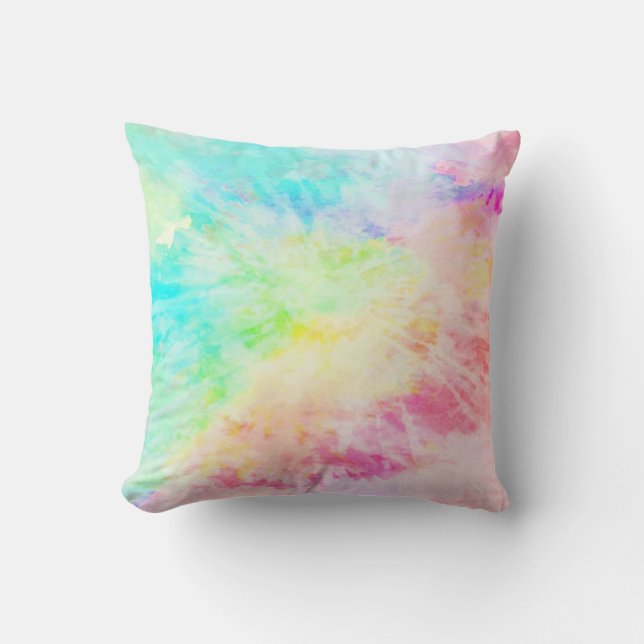 Rainbow Tie Dye Kussen (Voorkant)