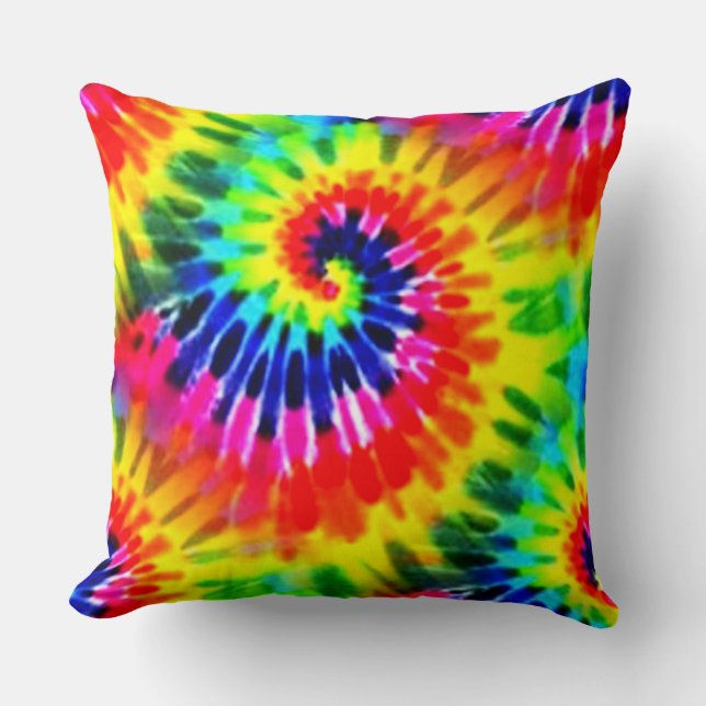 Rainbow Tie Dye Kussen (Voorkant)