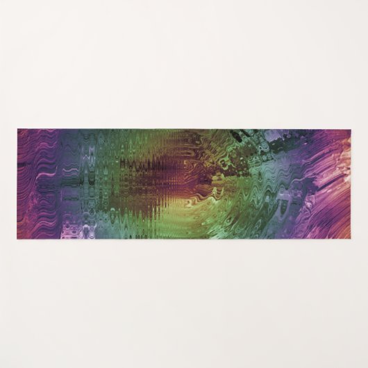 Rainbow Tie Dye Landscape Yogamat (Voorkant (horizontaal))