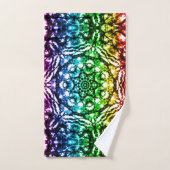 Rainbow Tie Dye Mandala Star Bad Handdoek (Handdoek)