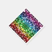 Rainbow Tie Dye Mandala Star Birthday Party Servet (Hoek)