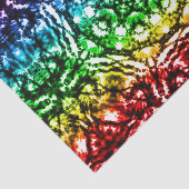 Rainbow Tie Dye Mandala Star Birthday Party Tissuepapier (Detail)