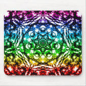 Rainbow Tie Dye Mandala Star Muismat (Voorkant)