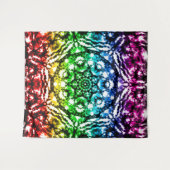 Rainbow Tie Dye Mandala Star Retro Wandkleed (Voorkant (horizontaal))