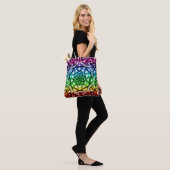Rainbow Tie Dye Mandala Star Tote Bag (Op model)