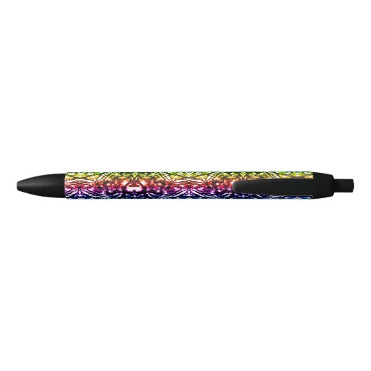 Rainbow Tie Dye Mandala Star Zwarte Inkt Pen (Achterkant)