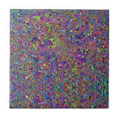 Rainbow Tie Dye Marble Hippie Kijk Tegeltje (Voorkant)