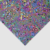 Rainbow Tie Dye Marble Hippie Kijk Tissuepapier (Detail)