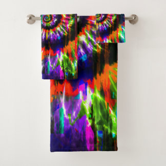 Rainbow Tie Dye Optical Illusitern Bad Handdoek