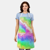 Rainbow Tie Dye Party Schort (Gedragen)