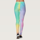 Rainbow Tie Dye Pattern Leggings (Achterkant)