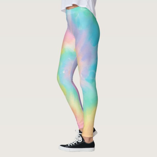 Rainbow Tie Dye Pattern Leggings (Links)