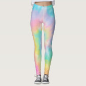 Rainbow Tie Dye Pattern Leggings (Voorkant)