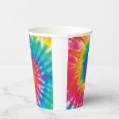 Rainbow Tie Dye Pattern Novelty Papieren Bekers (Rechts)