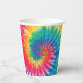 Rainbow Tie Dye Pattern Novelty Papieren Bekers (Voorkant)