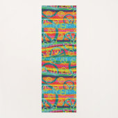 Rainbow Tie Dye Peace Signaleert Retro Yogamat (Voorkant)