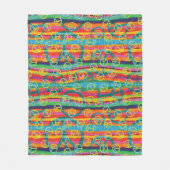 Rainbow Tie Dye Peace Signaleringen Stripes Fleece Deken (Voorkant)