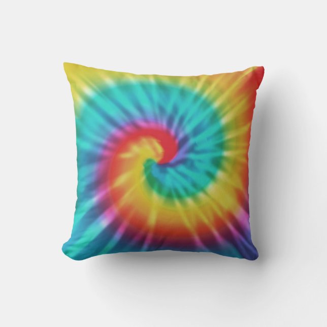 Rainbow Tie Dye Pillow Kussen (Voorkant)